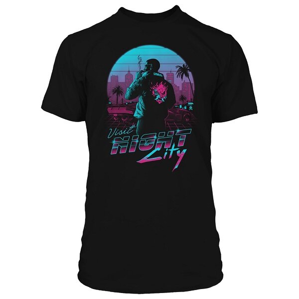 Футболка Cyberpunk 2077 Destination Night City Premium Black S