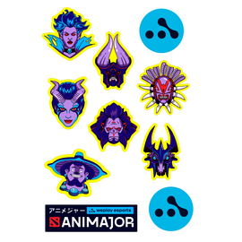 Наклейки ANIMAJOR Dota 2 Series 2 