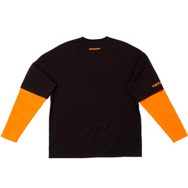 Лонгслив Virtus.pro basic collection, черный с оранжевым XXL