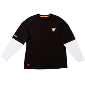 Лонгслив Virtus.pro basic collection, черный с белым XXL
