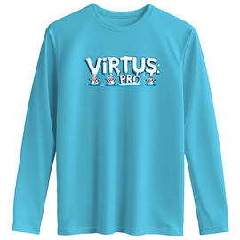 Лонгслив Virtus.pro New Year Collection Снеговики Blue S